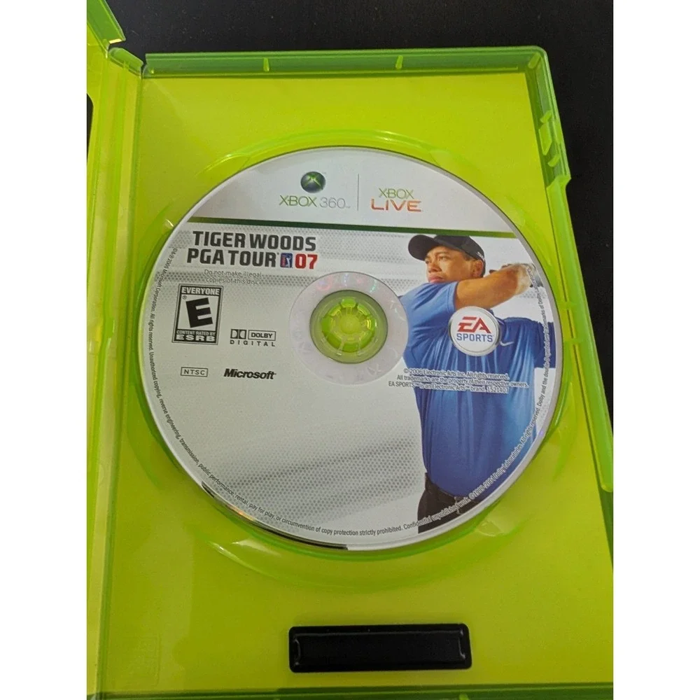 Tiger Woods PGA Tour 07 (Microsoft Xbox 360, 2006) No‎ Manual -TESTED